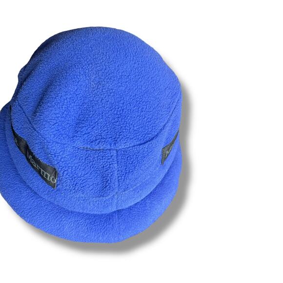 Vintage Marmot Townie Fleece Cap Hat Beanie Ear Flaps Style 1952 USA OS Blue - Picture 7 of 14